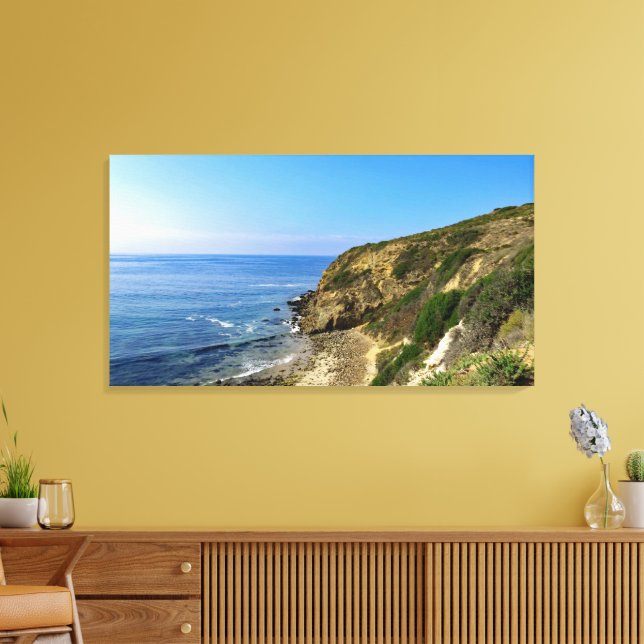 Point Dume State Beach  Canvas Print (Insitu(LivingRoom))