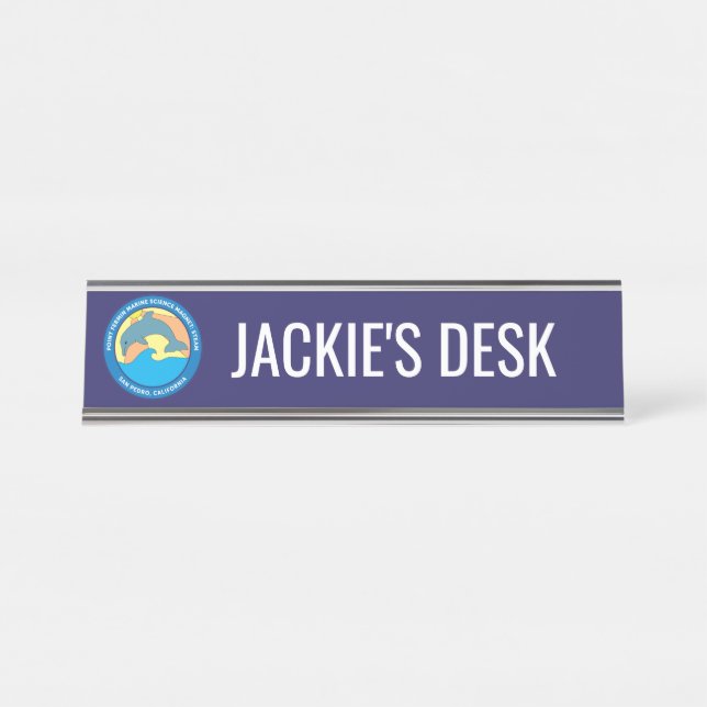 Point Fermine Elementary School Logo Personalized Desk Name Plate (Front)