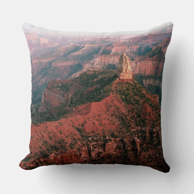Point Imperial and Mount Hayden at Sunset Throw Pillow (Front)