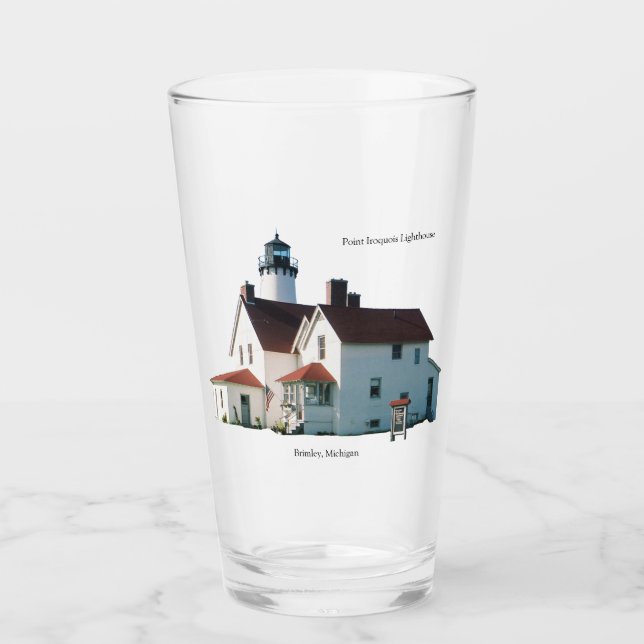 Point Iroquois Lighthouse glass (Front)