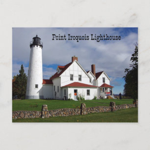 Point Iroquois Lighthouse Post Card