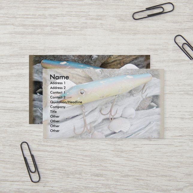 Point Jude Cape Codder Fishing Lure Business Card (Front/Back In Situ)