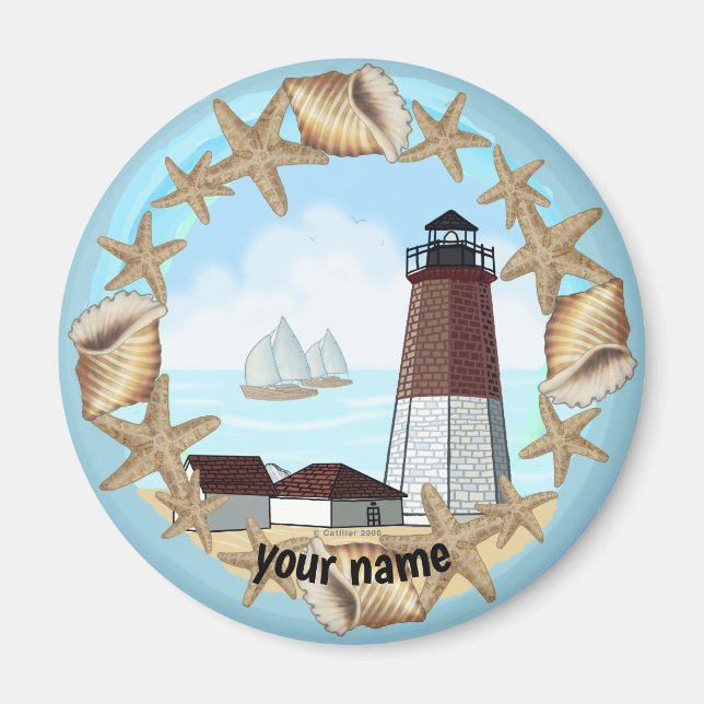 Point Judith Lighthouse magnet (Front)