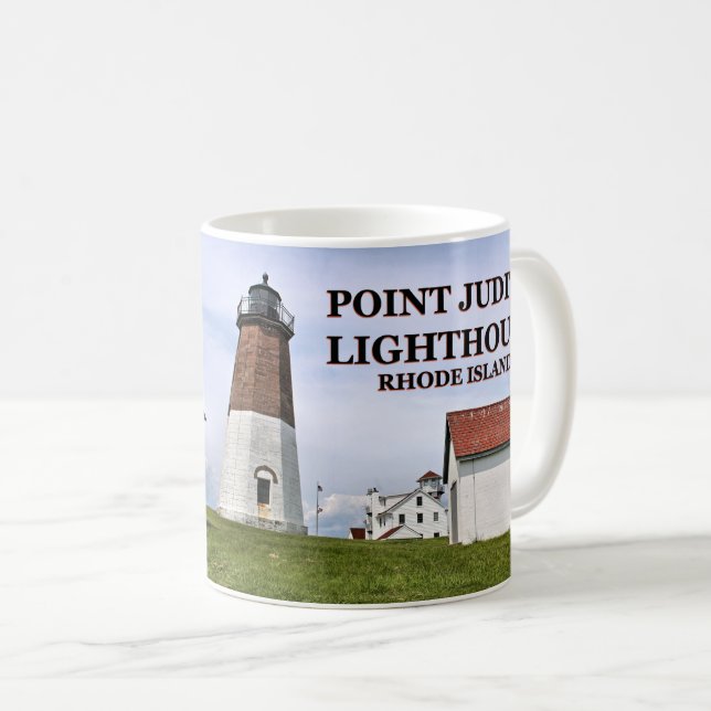Point Judith Lighthouse, Rhode Island Mug (Front Right)