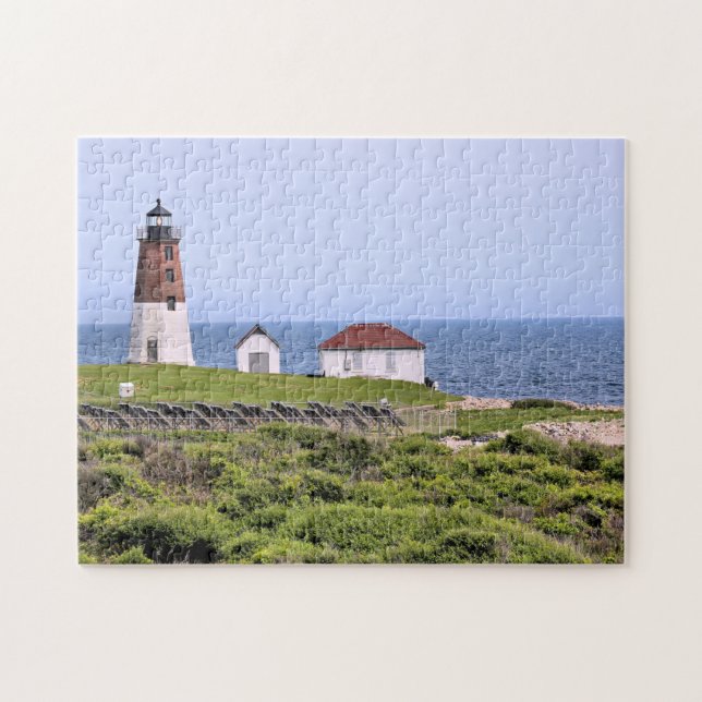 Point Judith Lighthouse, Rhode Island Puzzle (Horizontal)