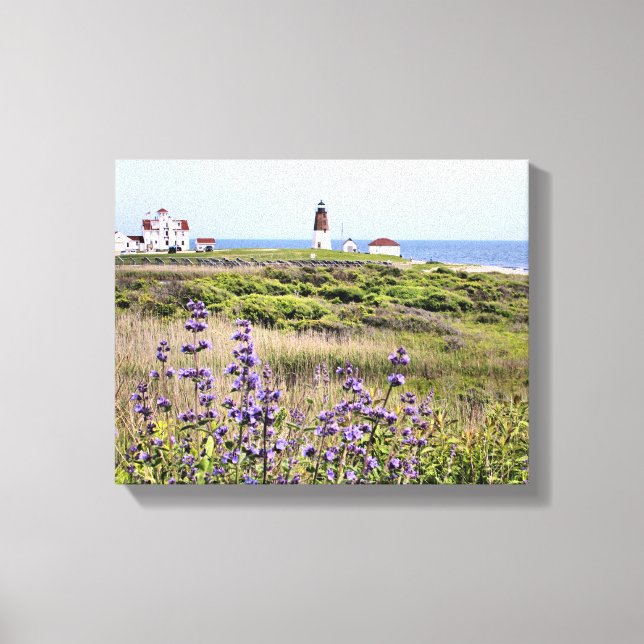 Point Judith Lighthouse, RI Wrapped Canvas (Front)