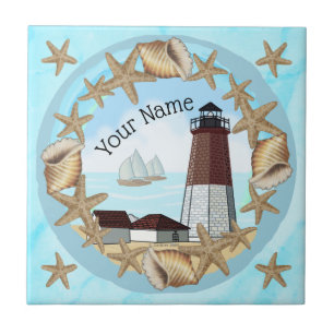 Point Judith Lighthouse Tile