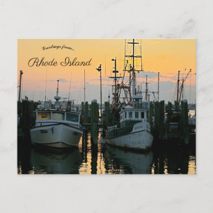 Point Judith Narragansett Bay Rhode Island Postcard