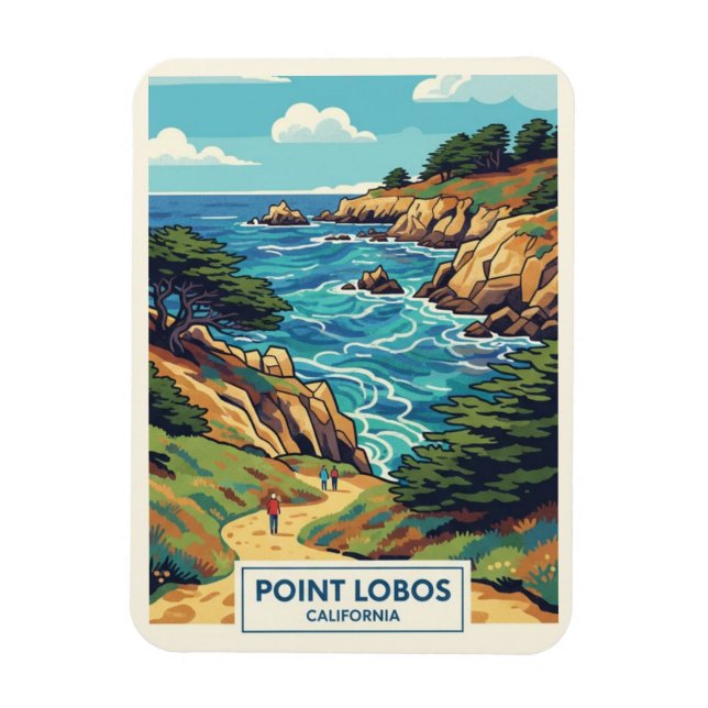 Point Lobos California Travel Magnet (Vertical)