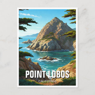 Point Lobos California Travel Postcard