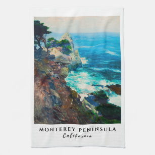 Point Lobos Monterey Peninsula California Coast Kitchen Towel