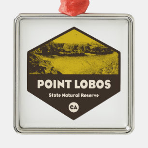 Point Lobos State Natural Reserve California Metal Ornament