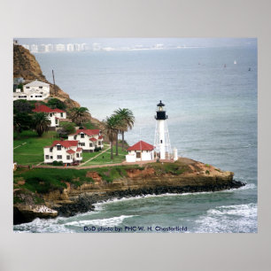 Point Loma Lighthouse near San Diego, California Poster