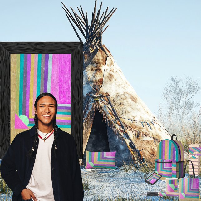 "Point" Lumbar Pillow (Get the full “Point” collection at: https://bit.ly/SmartArtIIZazzle. )