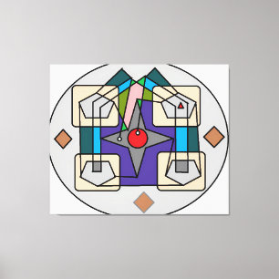 Point of Assembly - Etude No. 1: Mystical Geometri Canvas Print