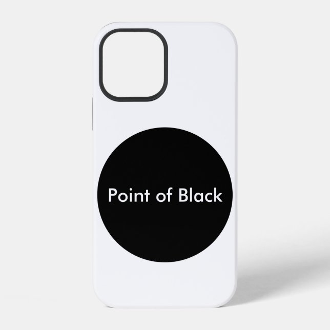 Point of Black iPhone Case (Back)