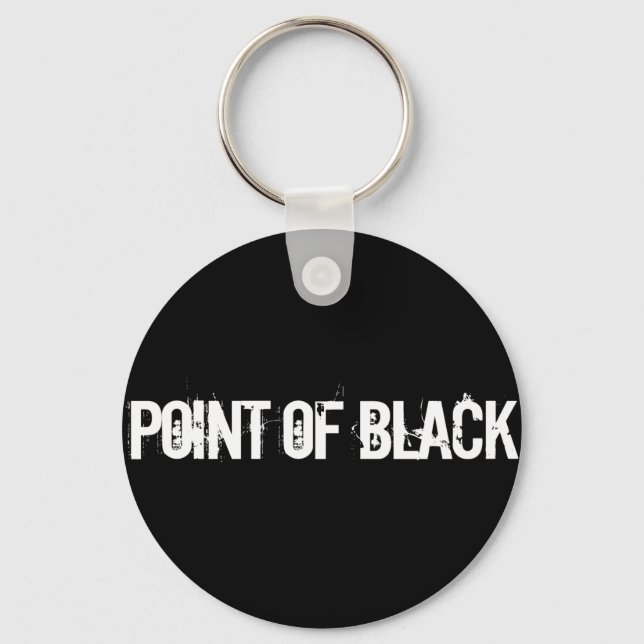 "Point of Black" Keychain (Front)