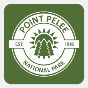 Point Pelee National Park Sun Trees Square Sticker