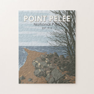 Point Pelee National Park Travel Art Vintage Jigsaw Puzzle