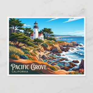 Point Pinos Lighthouse Pacific Grove California Postcard