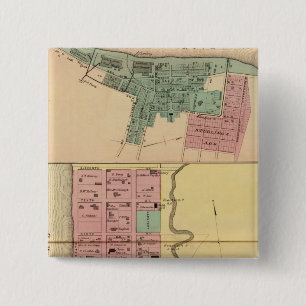 Point Pleasant, Mason Company 2 Inch Square Button