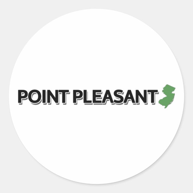 Point Pleasant, New Jersey Classic Round Sticker (Front)