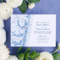 Point Pleasant New Jersey Map Elegant Navy Wedding
