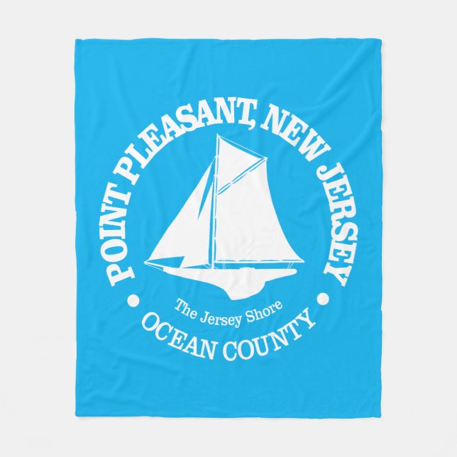 Point Pleasant NJ (sloop) Fleece Blanket (Front)