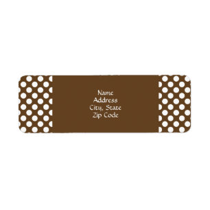 Point Polka Brown et blanc