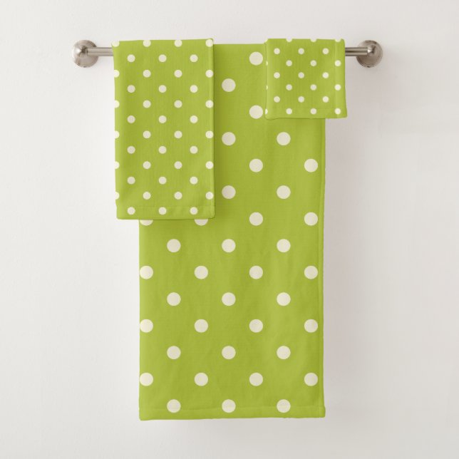 Point Polka Green Lime (En situation)