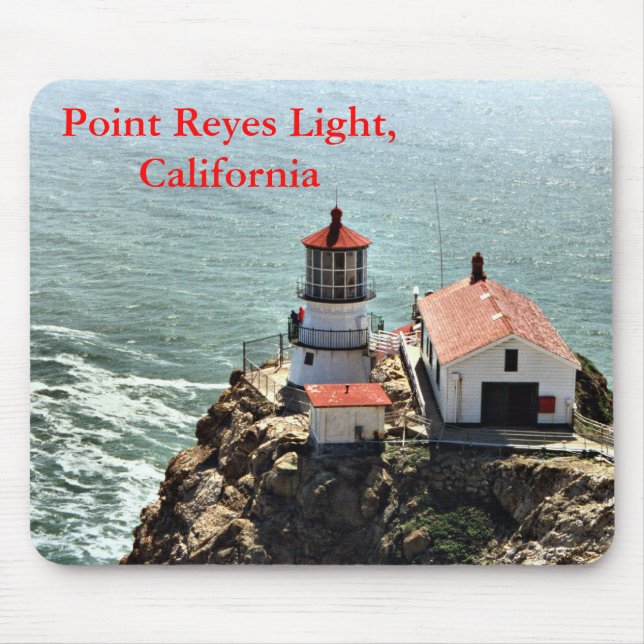 Point Reyes Light, California Mousepad (Front)