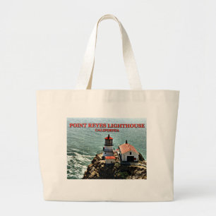 Point Reyes Lighthouse, California Large Tote Bag