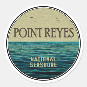 Point Reyes National Seashore California Ocean Bir Classic Round Sticker
