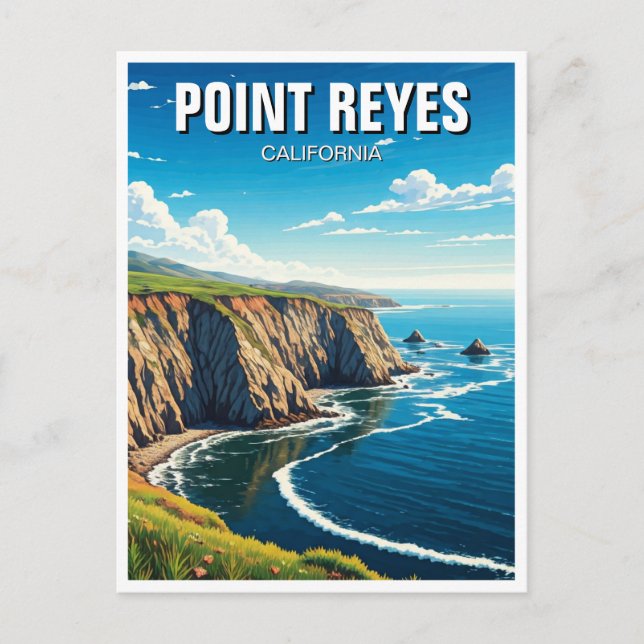 Point Reyes National Seashore Travel Postcard (Front)