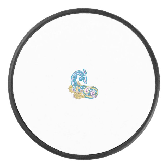 Point, Sherpa Blue, Design de sable doré (Devant)