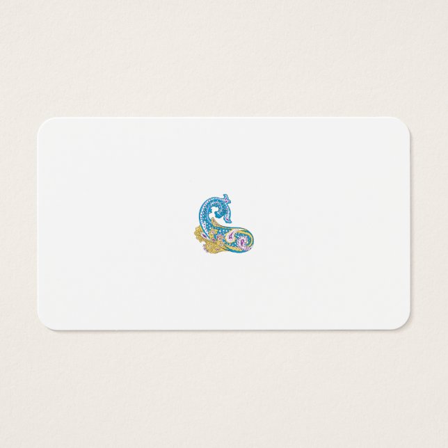 Point, Sherpa Blue, Design de sable doré (Devant)
