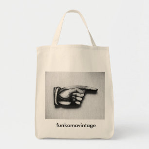 Point the way to groceries tote bag