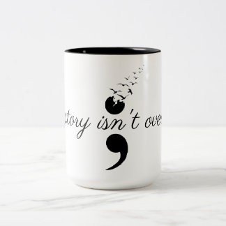 Point-virgule - ma tasse de café à deux tons