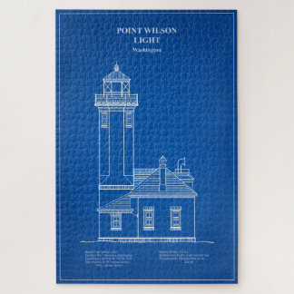 Point Wilson Lighthouse - Washington – AD Jigsaw Puzzle