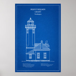 Point Wilson Lighthouse - Washington – AD Poster