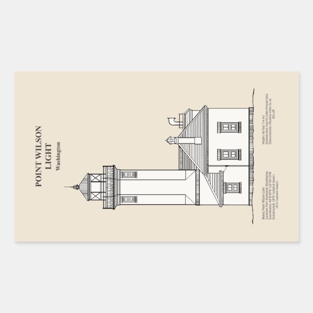 Point Wilson Lighthouse - Washington - SBD Sticker (Front)