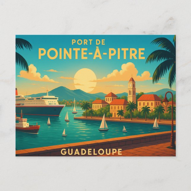 Pointe-à-Pitre Guadeloupe  Postcard (Front)