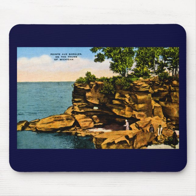 Pointe Aux Barques of the Thumb of Michigan Mouse Pad (Front)