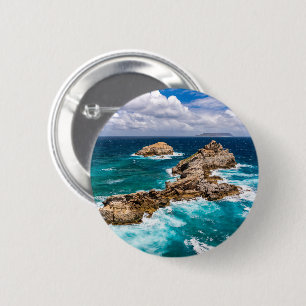 Pointe des Chateaux, Grande-Terre, Guadeloupe #2 2 Inch Round Button