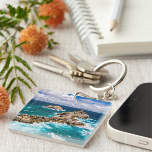 Pointe des Chateaux, Grande-Terre, Guadeloupe #2 Keychain