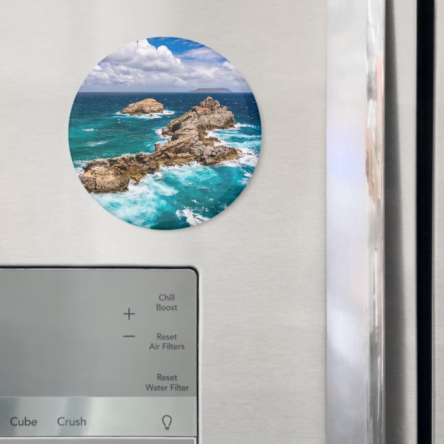 Pointe des Chateaux, Grande-Terre, Guadeloupe #2 Magnet (In Situ (Fridge))