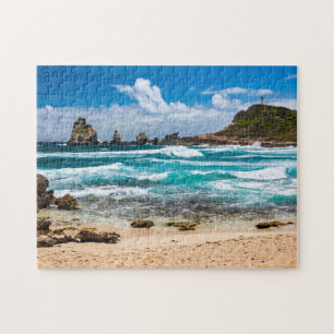 Pointe des Chateaux, Grande-Terre, Guadeloupe Jigsaw Puzzle
