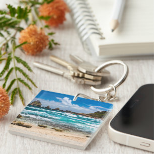 Pointe des Chateaux, Grande-Terre, Guadeloupe Keychain
