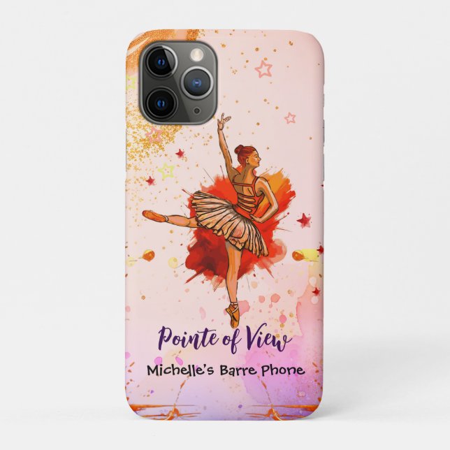 Pointe of View – Custom Ballet  Case-Mate iPhone Case (Back)