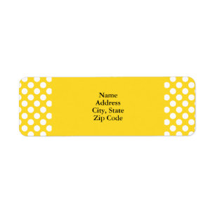 Pointe Polka blanche et jaune